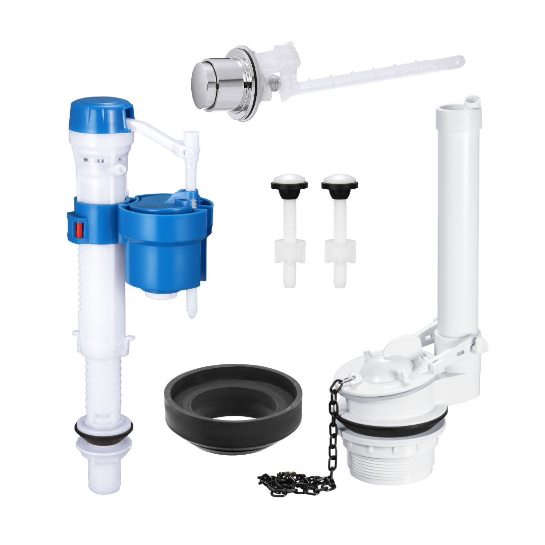 Side Push Button Toilet Tank Repair Kit for Two-Piece Toilets | Product Display